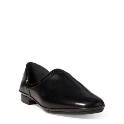 Ralph Lauren Olene Luxe Calf Flat Black/black