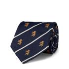 Ralph Lauren Striped Silk Club Tie Navy
