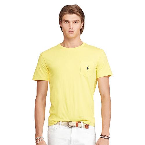 Polo Ralph Lauren Cotton Jersey Pocket T-shirt Hampton Yellow