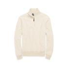 Ralph Lauren Cotton Mesh Half-zip Sweater Expedition Dune Heather