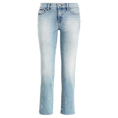 Ralph Lauren Premier Estate Crop Jean Light Authentic Wash