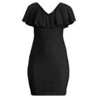 Ralph Lauren Lace-overlay Dress Black