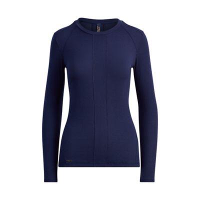 Ralph Lauren Crewneck Long-sleeve Top French Navy
