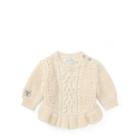 Ralph Lauren Aran Cotton-blend Sweater Cream 12m