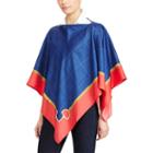 Ralph Lauren Lauren Bridle-print Twill Poncho Navy/brilliant Red Border