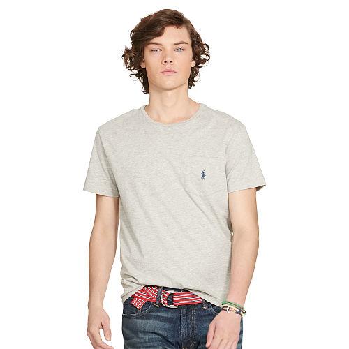 Polo Ralph Lauren Classic-fit Cotton Pocket Tee New Grey Heather