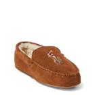 Ralph Lauren Markel Iii Suede Slipper Snuff Suede W/multi Pp