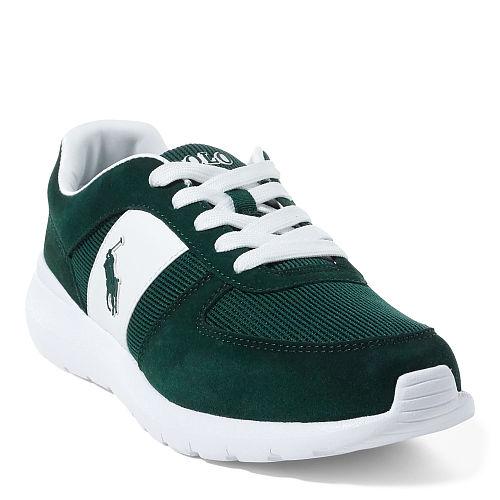 Polo Ralph Lauren Cordell Suede Sneaker Welsh Green