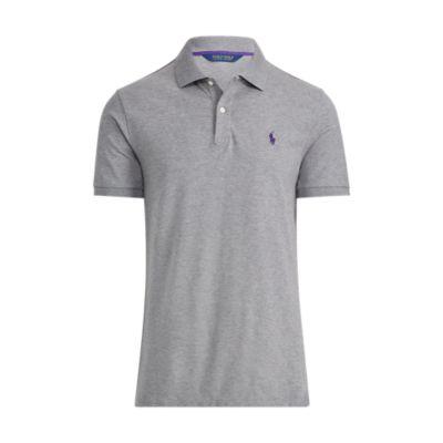 Ralph Lauren Custom Slim Stretch Mesh Polo Steel Heather
