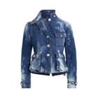 Ralph Lauren Isabele Denim Safari Jacket Coastal Blue