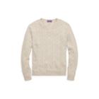 Ralph Lauren Cable-knit Cashmere Sweater Stone
