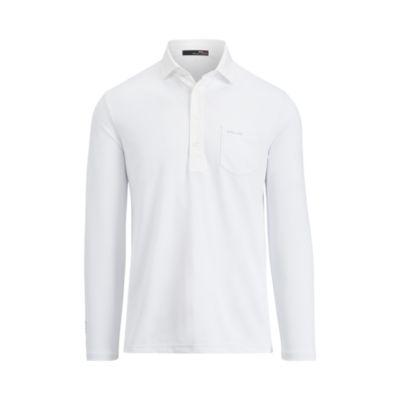 Ralph Lauren Custom Fit Long-sleeve Polo Pure White