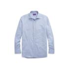 Ralph Lauren Windowpane Cotton Dress Shirt Medium Blue
