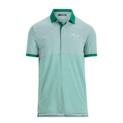 Ralph Lauren Custom Slim Performance Polo Pure White/bush Green