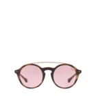 Ralph Lauren Keyhole-bridge Sunglasses Dark Havana-violet Lens