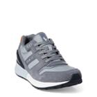 Ralph Lauren Train 100 Suede-mesh Sneaker Basic Grey/new Glacier