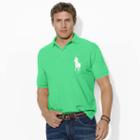 Polo Ralph Lauren Classic Fit Cotton Mesh Polo Pale Kelly Tall