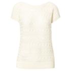 Ralph Lauren Lauren Cable Short-sleeve Sweater Herbal Milk