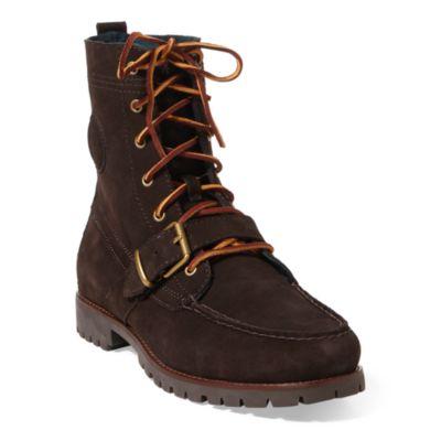 Ralph Lauren Ranger Suede Boot Dark Brown