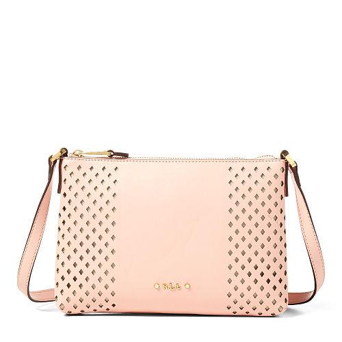 Ralph Lauren Lauren Perforated Tasmine Crossbody Blush