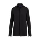 Ralph Lauren Thompson Silk Georgette Shirt Black