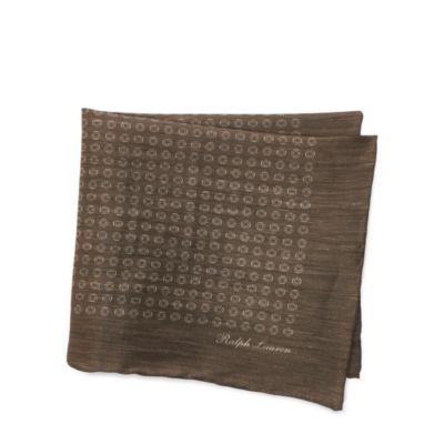 Ralph Lauren Linen-cashmere Pocket Square Taupe