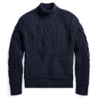 Ralph Lauren Rrl Wool-cashmere Mockneck Sweater