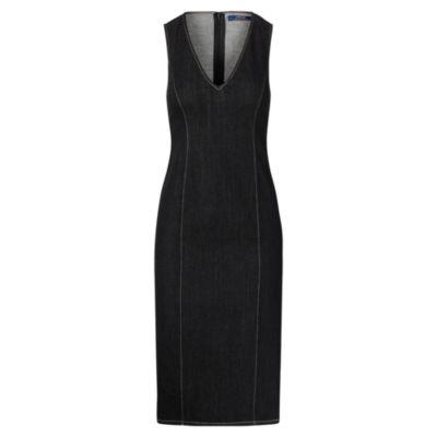Ralph Lauren Denim Sheath Dress Black