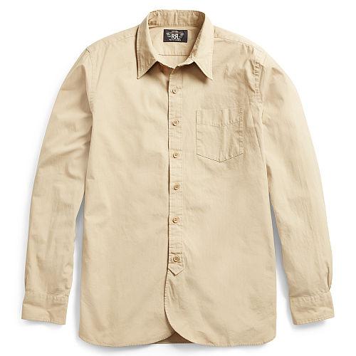 Ralph Lauren Rrl Cotton Poplin Military Shirt