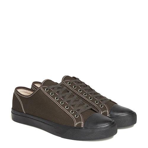 Ralph Lauren Rrl Canvas Low-top Sneaker Black
