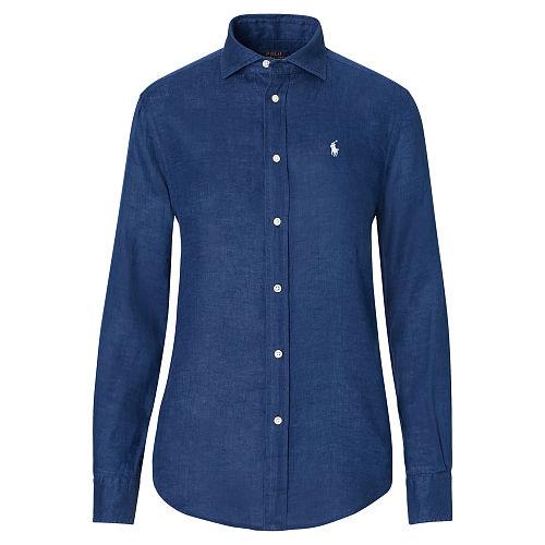 Polo Ralph Lauren Relaxed Fit Linen Shirt New Classic Navy