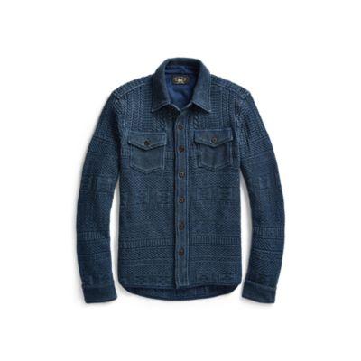 Ralph Lauren Knit Cotton-linen Workshirt Indigo