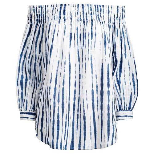 Polo Ralph Lauren Shibori Off-the-shoulder Top White