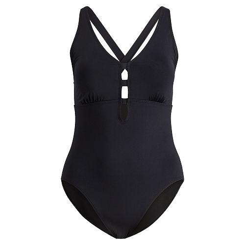 Ralph Lauren Lauren Woman Cutout Cross-back One-piece Black