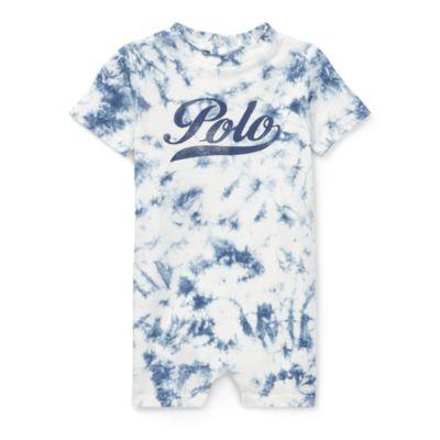 Ralph Lauren Tie-dyed Cotton Shortall Newport Navy 3m