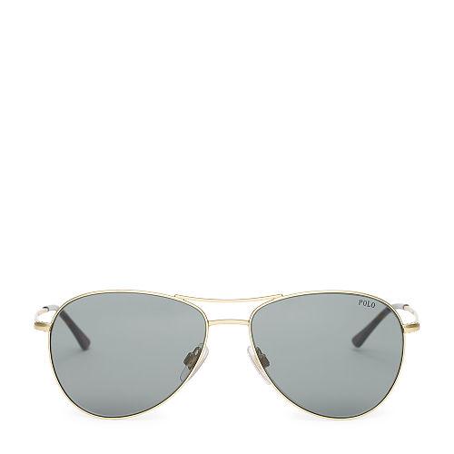 Polo Ralph Lauren American Pilot Sunglasses Matte Gold