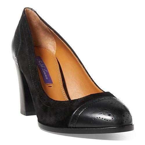 Ralph Lauren Ellair Suede Pump