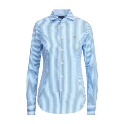 Ralph Lauren Stretch Slim Fit Striped Shirt 303f Blue/white
