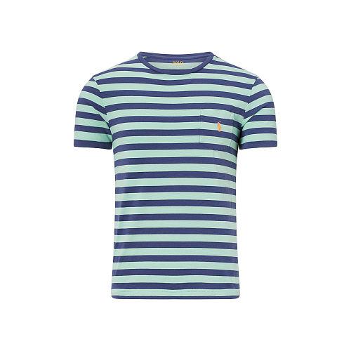 Polo Ralph Lauren Custom-fit Cotton T-shirt Dusted Ivy/observer Blue