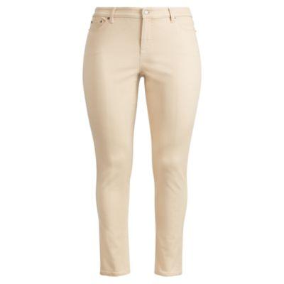 Ralph Lauren Premier Skinny Ankle Jean Desert Tan Wash