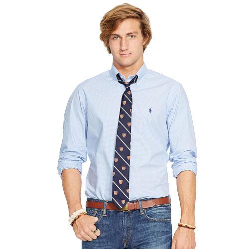 Polo Ralph Lauren Checked Cotton Poplin Shirt Blue/white