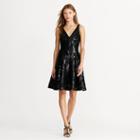 Ralph Lauren Lauren Sequined-lace Dress Black-black Shine