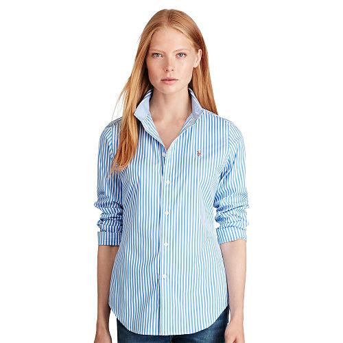 Polo Ralph Lauren Stretch Slim Fit Striped Shirt 303f Blue/white
