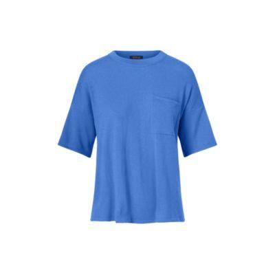 Ralph Lauren Boxy Cashmere Pocket Tee Brookfield Blue