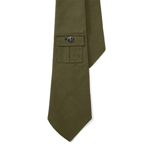 Polo Ralph Lauren Woven Cotton Narrow Tie Bermese Tan