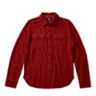 Ralph Lauren Rrl Knit Cotton-silk Workshirt Red Jaspe
