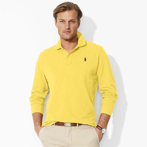 Polo Ralph Lauren Classic Fit Cotton Mesh Polo Fall Yellow