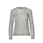 Ralph Lauren Cashmere Crewneck Sweater Lux Light Grey Melange