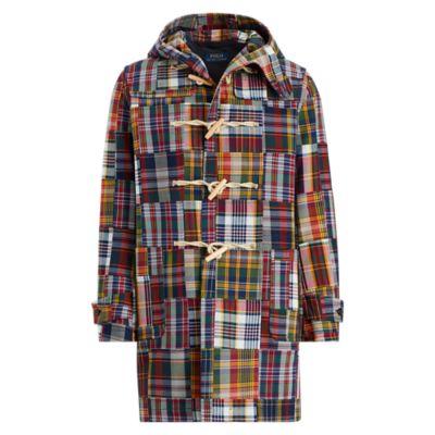 Ralph Lauren Patchwork Madras Duffel Coat Multi