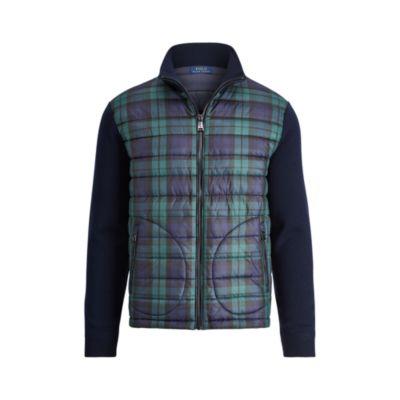 Ralph Lauren Paneled Merino Wool Sweater Blackwatch